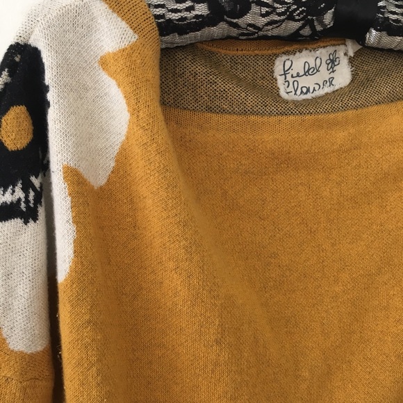 Anthropologie Mustard Knit Dress - Picture 2 of 3